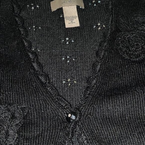 i.e. Scalloped Embellished Cardigan Sweater - Picture 2 of 4